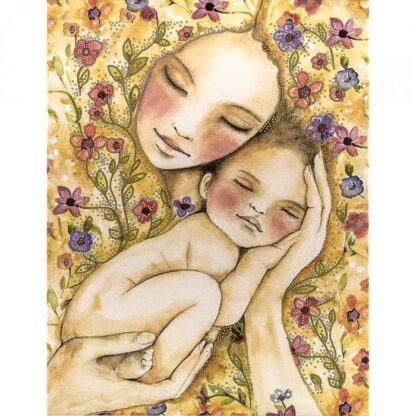 "Madre e Figlio. In fiori ". Schema ricamo a perline