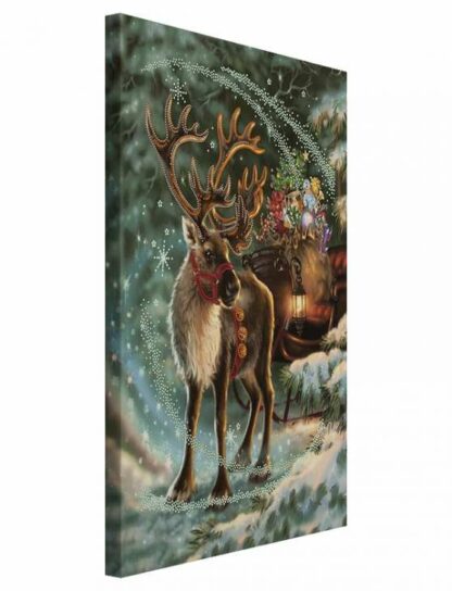 "Renna di Babbo Natale". Schema ricamo a perline - Image 2
