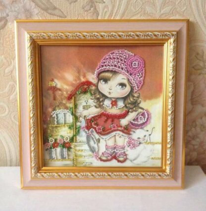 "Sempre bellissima". Mini-kit ricamo a perline - Image 2