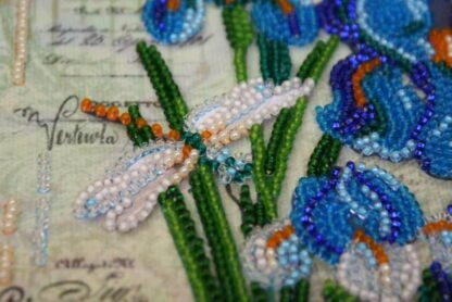 "Vintage. Iris". Mini-kit ricamo a perline - Image 2
