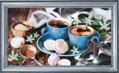 "Il caffè alla vaniglia". Kit ricamo a perline - Image 2
