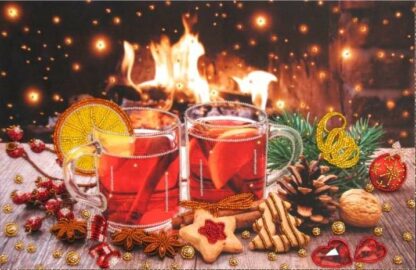 "Lo spirito del Natale". Kit ricamo a perline