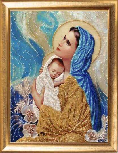 "Madre e Figlio". Kit ricamo a perline - Image 2