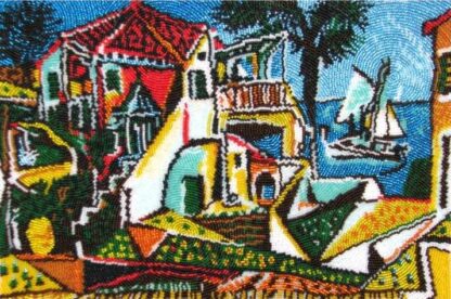 "Paesaggio mediterraneo" di Pablo Picasso. Kit ricamo a perline