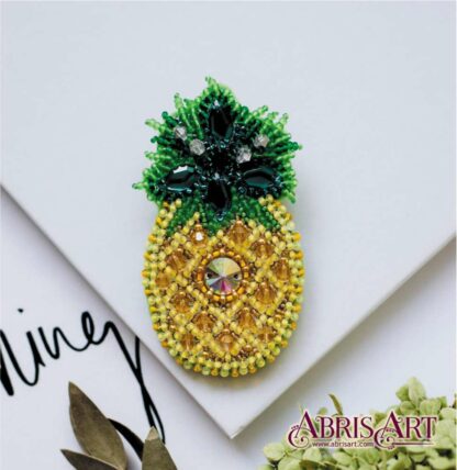 "Ananas esotico". Kit-SPILLA ricamo a perline