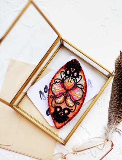"Bellissima orchidea". Kit-SPILLA ricamo a perline - Image 2