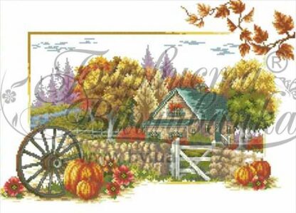 "Le quattro stagioni. L'autunno". Schema ricamo a perline