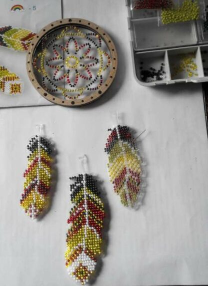 "Acchiappasogni". Kit creativo ricamo a perline - Image 3