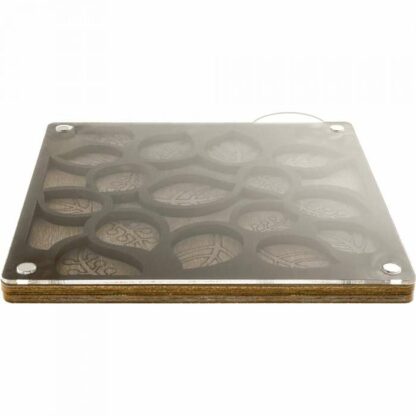 "Foglie". Piattino di legno con coperchio - Image 2