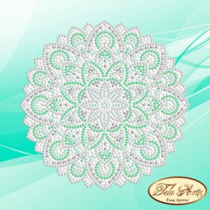 "Mandala. Menta".  Schema ricamo a perline