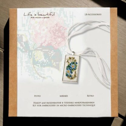 "Nontiscordardimé". Kit-Collana micro-ricamo - Image 3