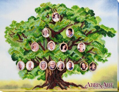 "Albero della famiglia". Kit ricamo a perline