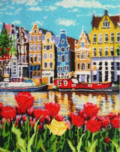"Amsterdam". Kit ricamo a perline