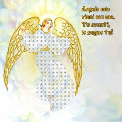"Angelo mio". Schema ricamo a perline