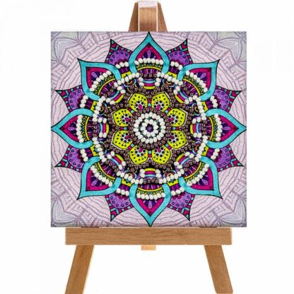 "Mandala"-05. Kit-pensierino ricamo a perline, con cavalletto