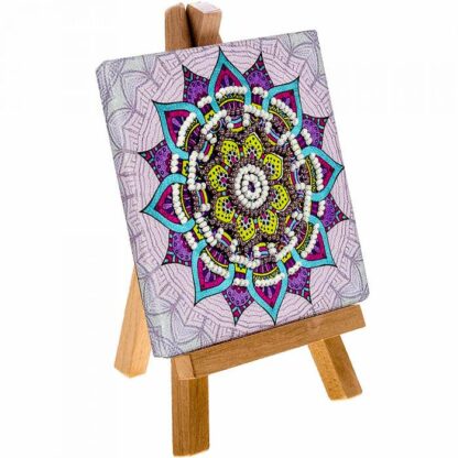 "Mandala"-05. Kit-pensierino ricamo a perline, con cavalletto - Image 2