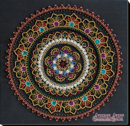 “Mandala”. Kit ricamo a perline