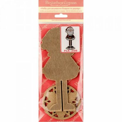 “Babbo Natale”. KIT-Decorazione ricamo a perline in legno - Image 2