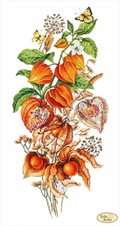 "Physalis". Schema ricamo a perline