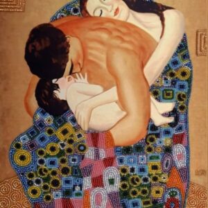 “La famiglia” di Gustav Klimt. Kit ricamo a perline