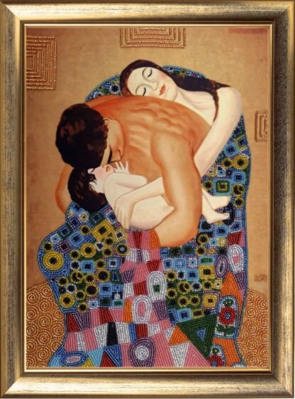 “La famiglia” di Gustav Klimt. Kit ricamo a perline