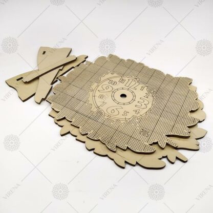 “Frutta”. Kit-orologio di legno ricamo a perline - Image 5