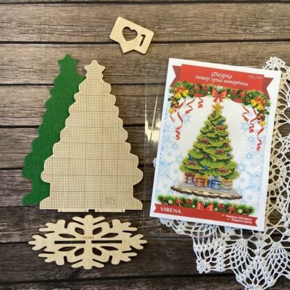 “Albero di Natale”. KIT-Figurina ricamo a perline in legno