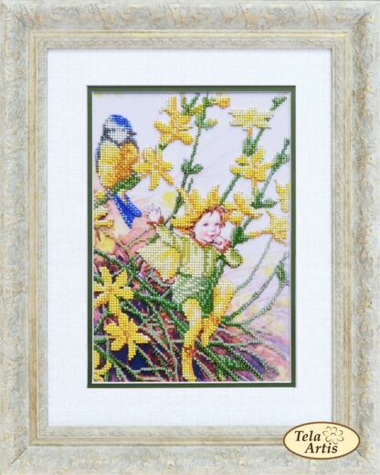 “Botanica. Elf di gelsomino”. Kit ricamo a perline