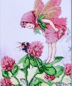 “Botanica. Fata di Trifolium”. Kit ricamo a perline