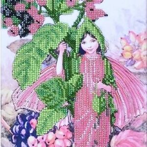 “Botanica. Fata di Viburnum”. Kit ricamo a perline