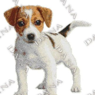 “Jack Russell terrier". Schema ricamo a perline