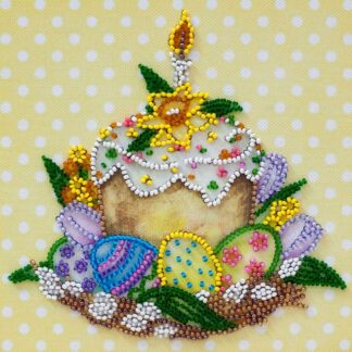 "Pasqua". Mini-kit ricamo a perline