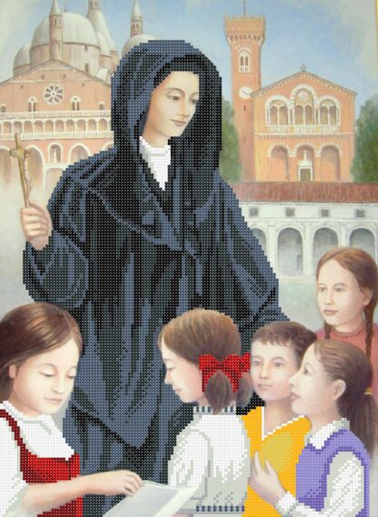 "Santa Lucia". Schema ricamo a perline