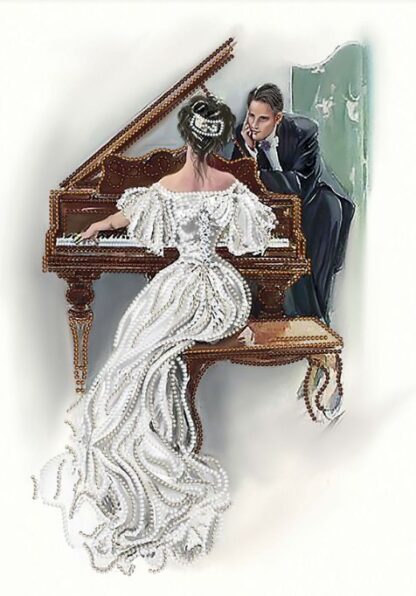 “Melodia d'amore”-02. Kit ricamo a perline