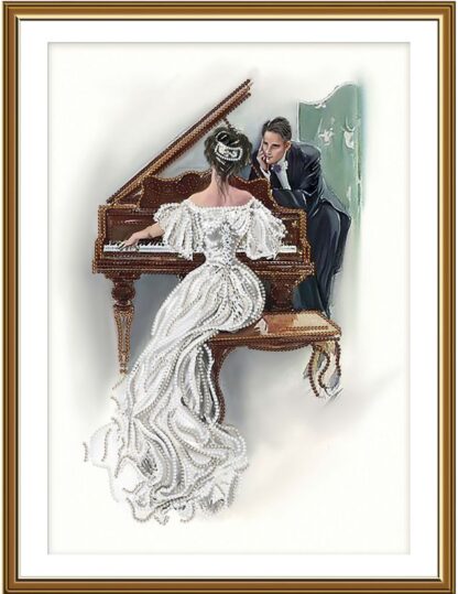 “Melodia d'amore”-02. Kit ricamo a perline
